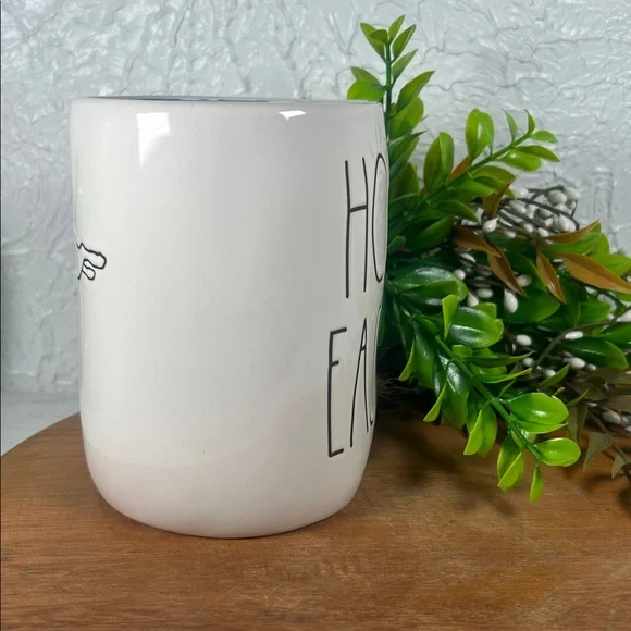 Rae Dunn Hoppy Easter Mug with Bunny White Blue 18 Oz Easter Drink Large Mug - Picture 3 of 12